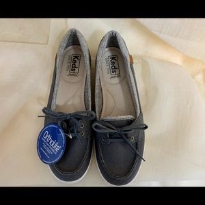 Keds Women’s Glimmer Twill Sneaker. NWT. Dark Gray. Size 7.